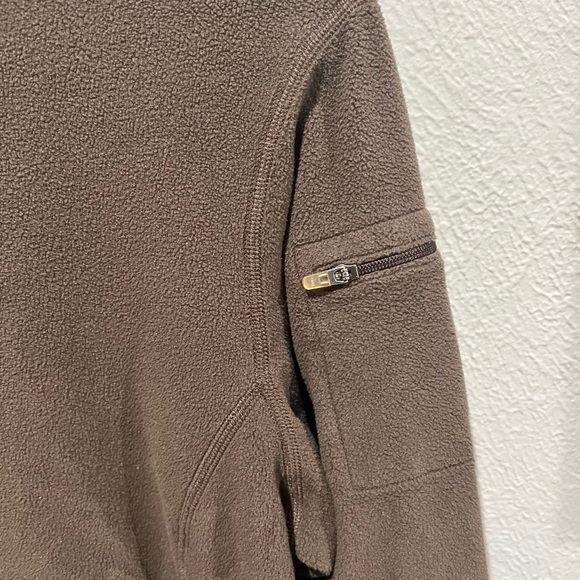 L.L. Bean Brown Women’s Full Zip Hoodie Size M Super Soft Hoodie EUC Zip Pocket - Picture 2 of 4